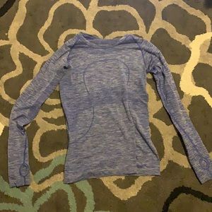 Blue lulu lemon align long sleeve